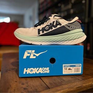 Mens Hoka one one M Carbon X running cushion shoe 12